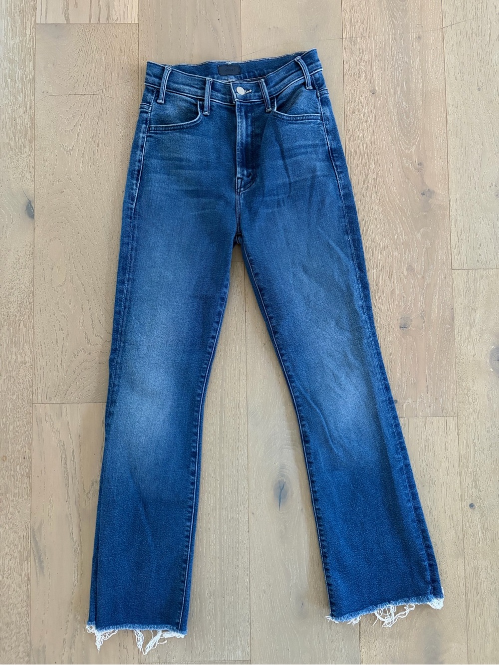 MOTHER The Hustler Flood Fray Jeans sz 25